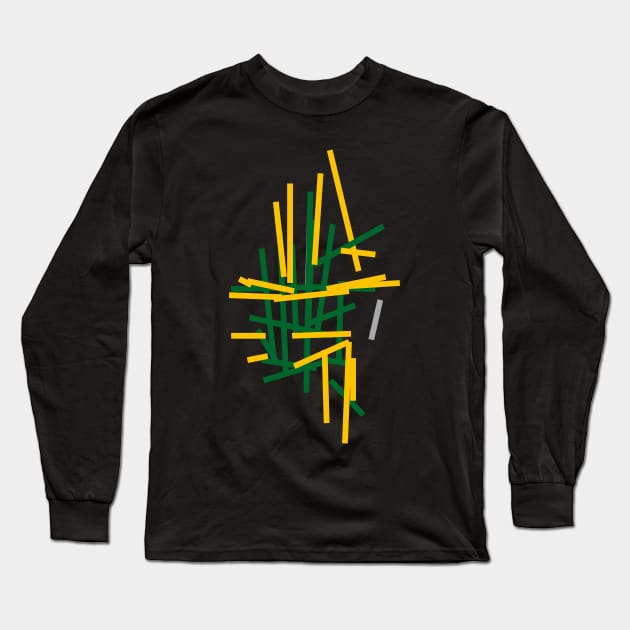 Abstract Design Minimal Construct Long Sleeve T-Shirt by Nikokosmos